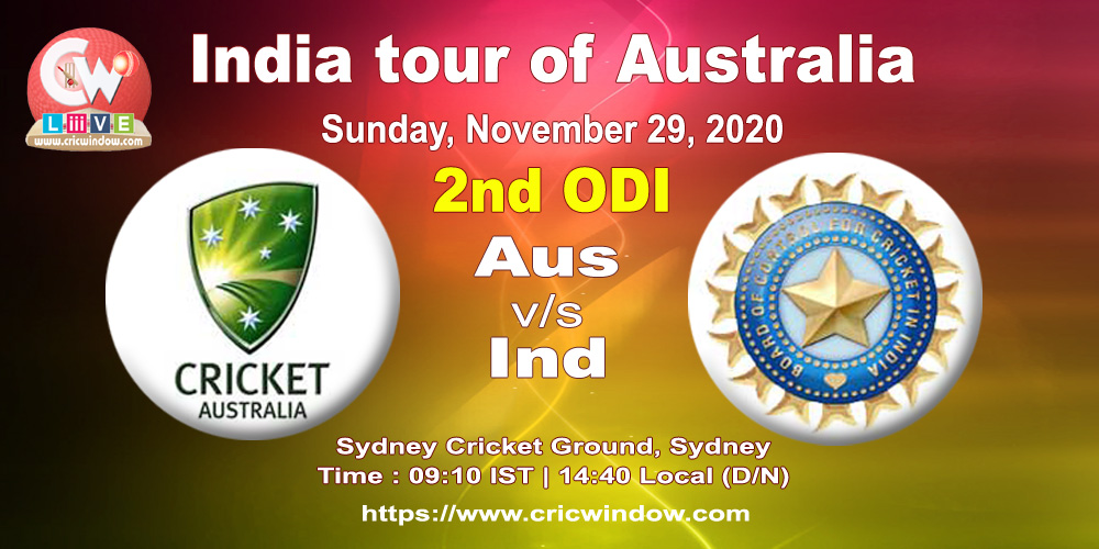 Aus vs Ind 2nd ODI live report