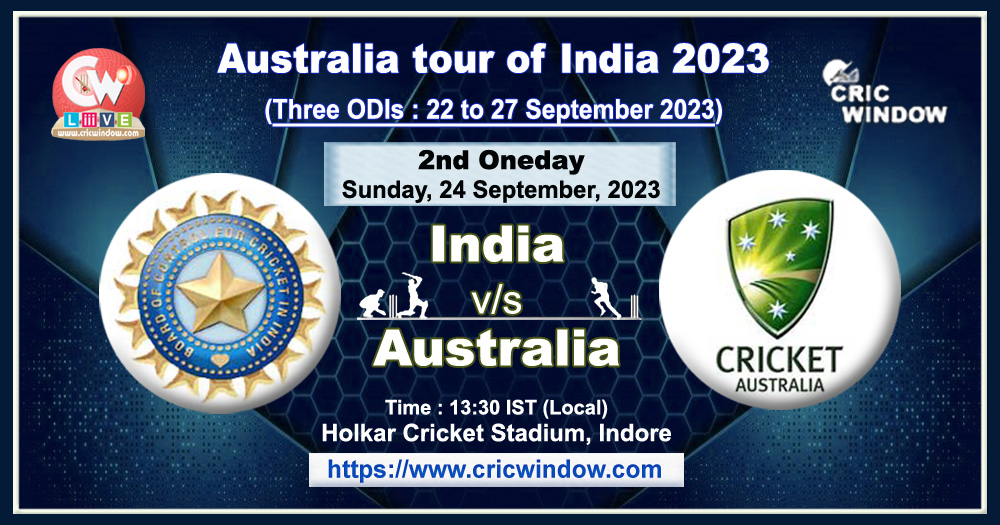 2nd ODI : India vs Australia live action