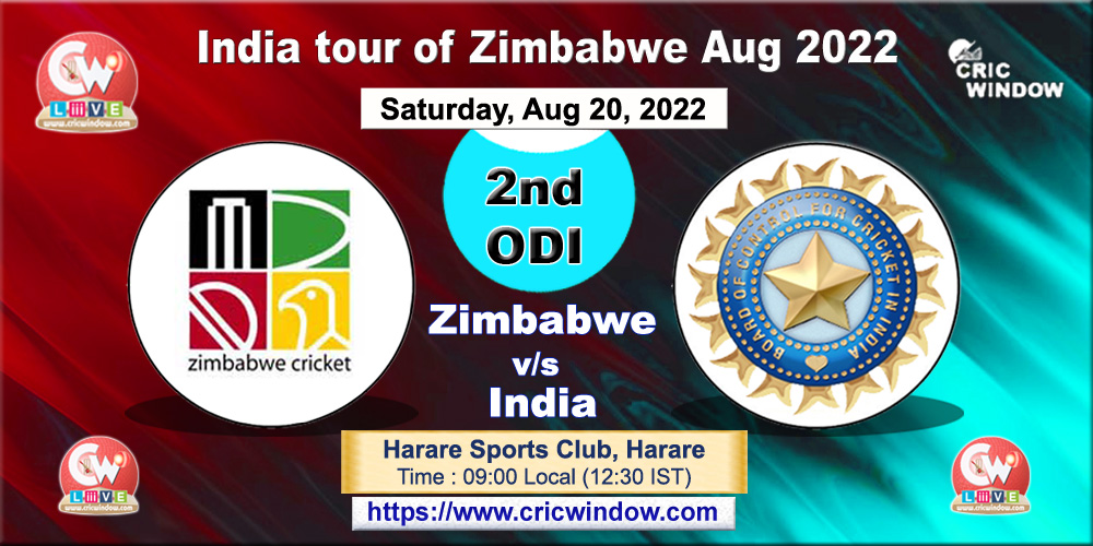 2nd ODI : Zimbabwe vs India live action