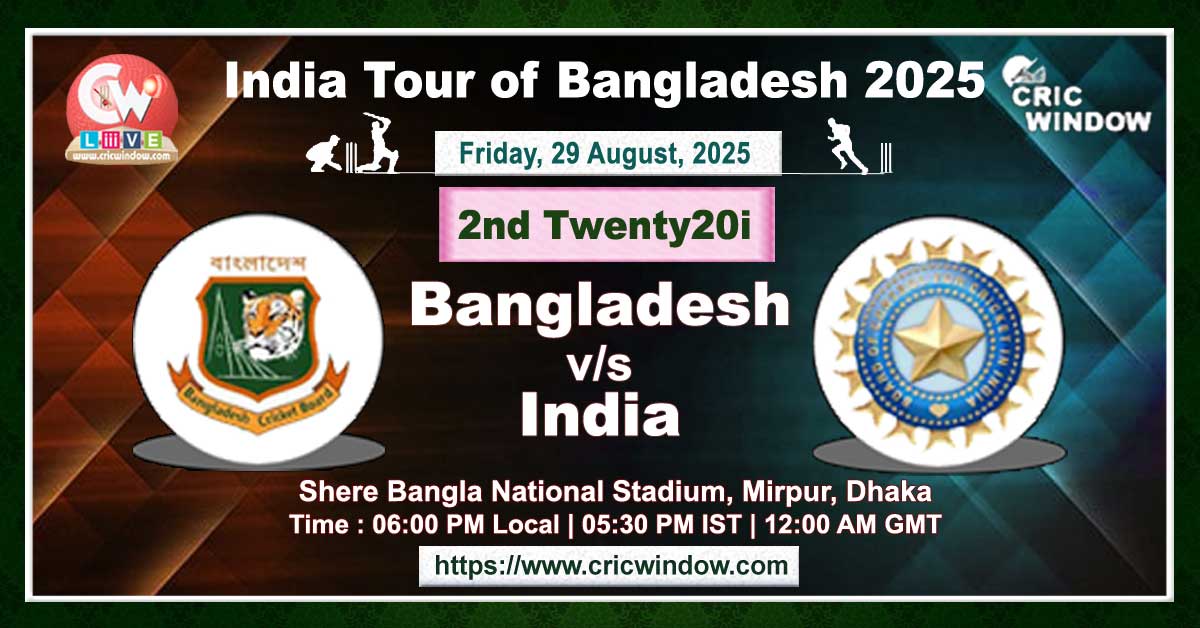2nd t20i Ban vs Ind live updates