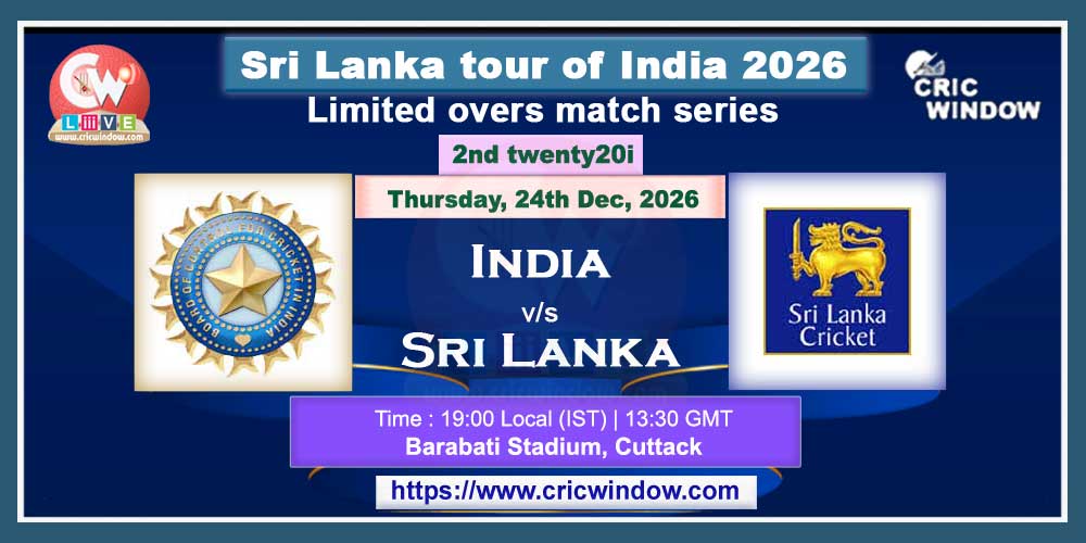 2nd t20i India vs Sri Lanka live 2026