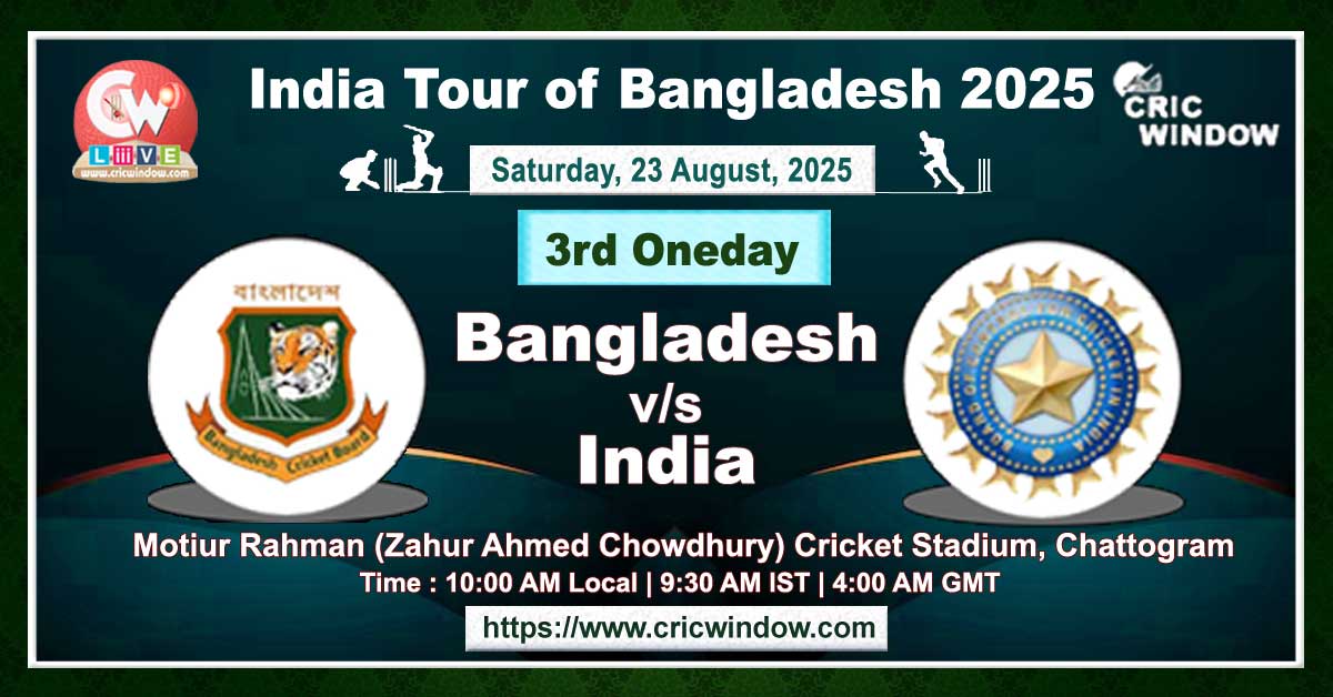 3rd ODI Ban vs Ind live updates