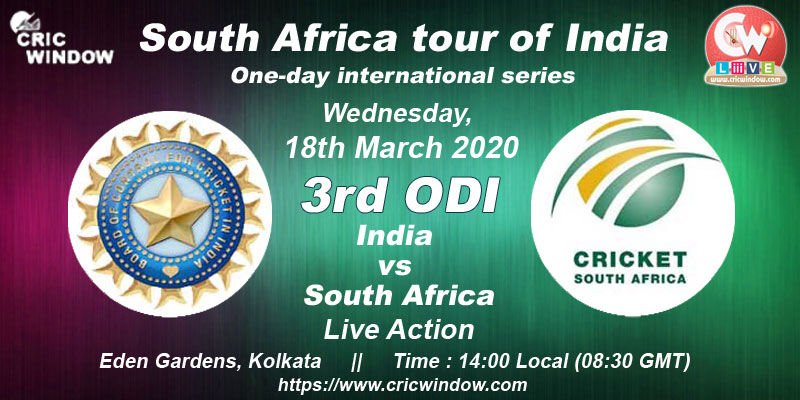 Ind vs SA 3rd ODI live report