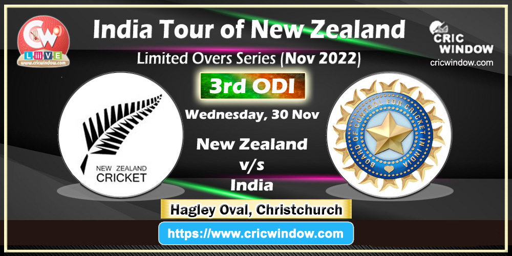3rd ODI : New Zealand vs India live action