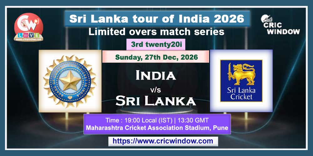 3rd t20i India vs Sri Lanka live 2026