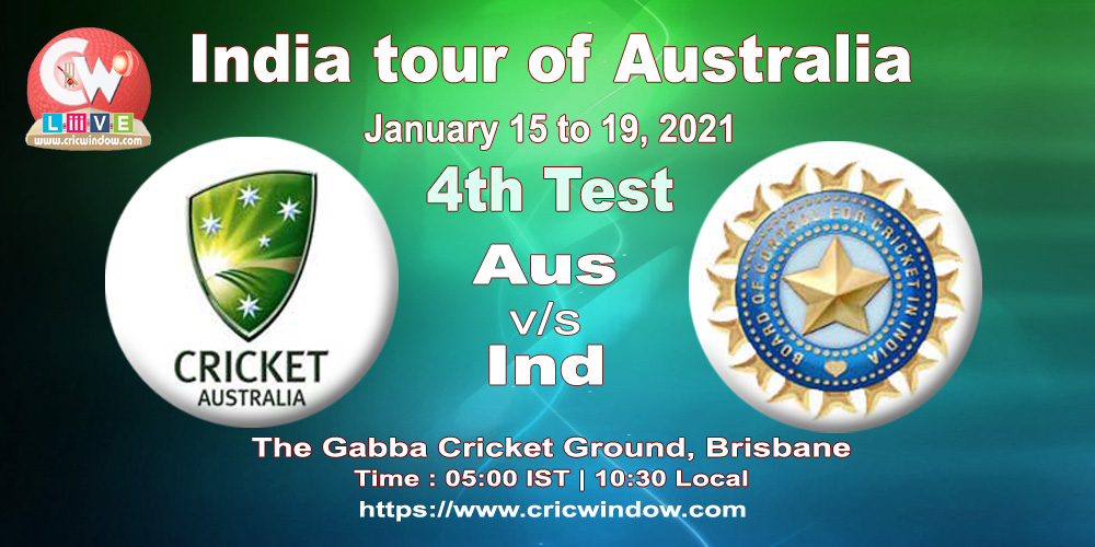 4th test : Australia vs India live action