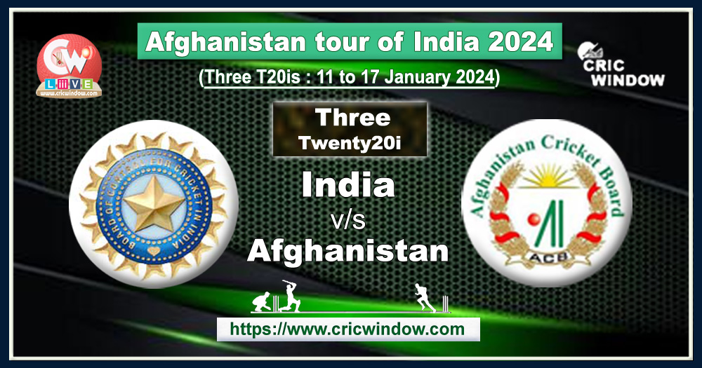 India vs Afghanistan t20i schedule series 2024