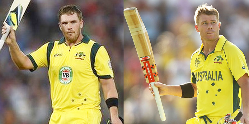 Aaron Finch and David Warner