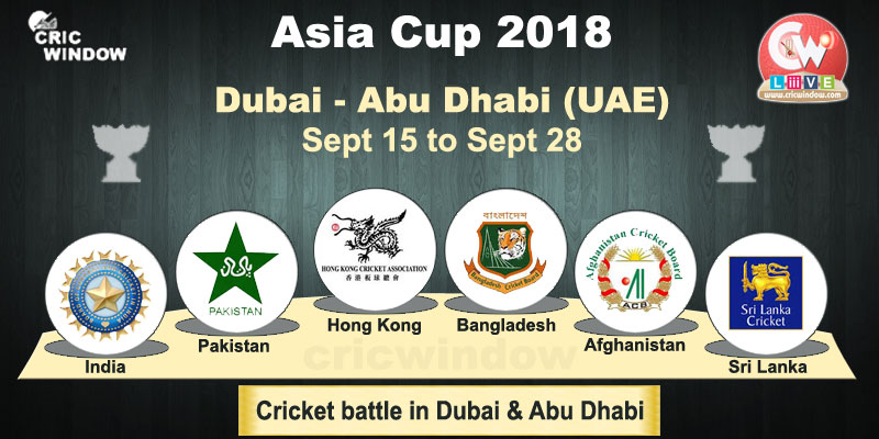 Asia Cup Cricket 2018