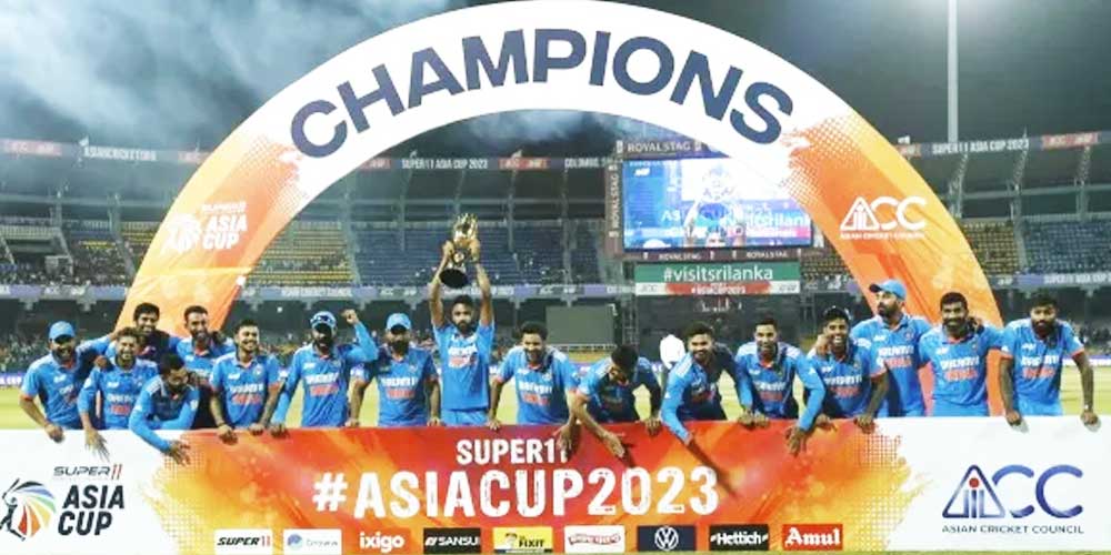Team India winner of ICC Men's Cricket Asia Cup ODI 2023