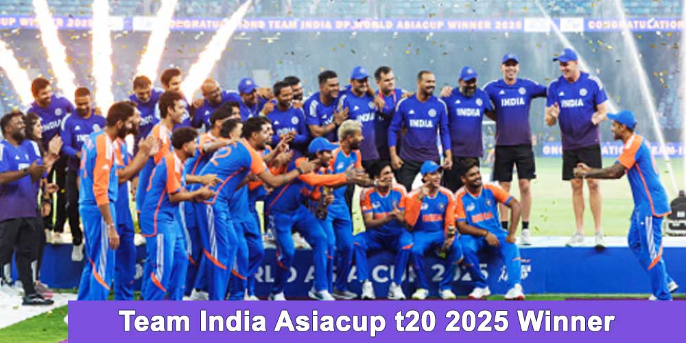 Team India winner of ICC Men's Cricket Asia Cup T20 2025