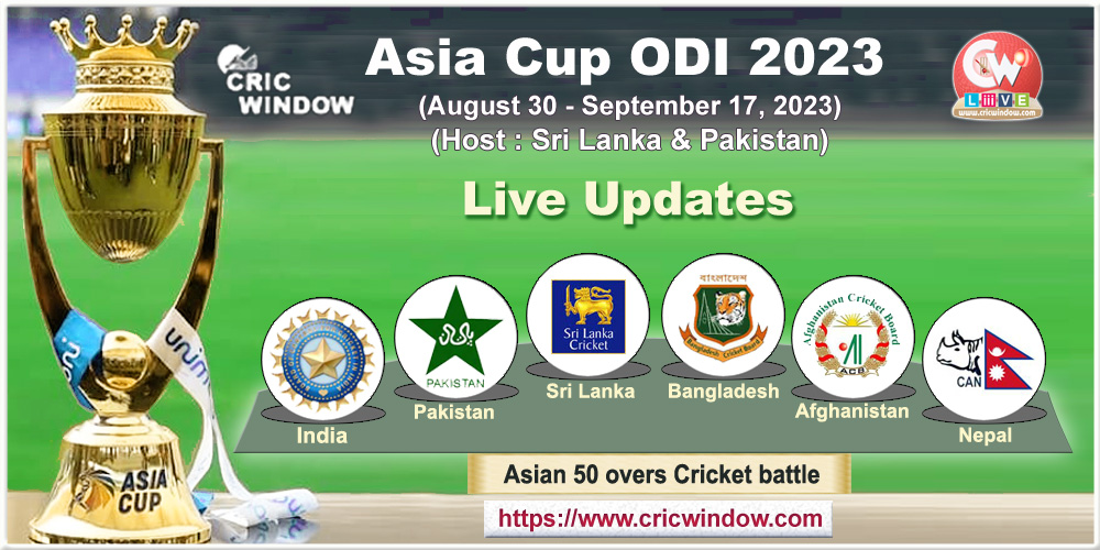 Asia Cup ODI cricket stats 2023