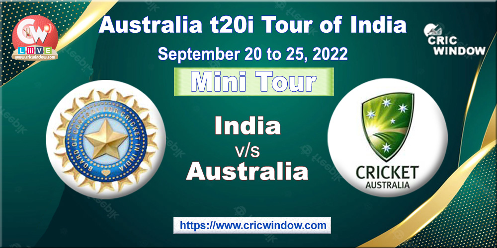 Ind vs Aus t20i seires stats 2022