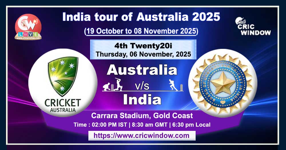 4th t20i Aus vs Ind live updates
