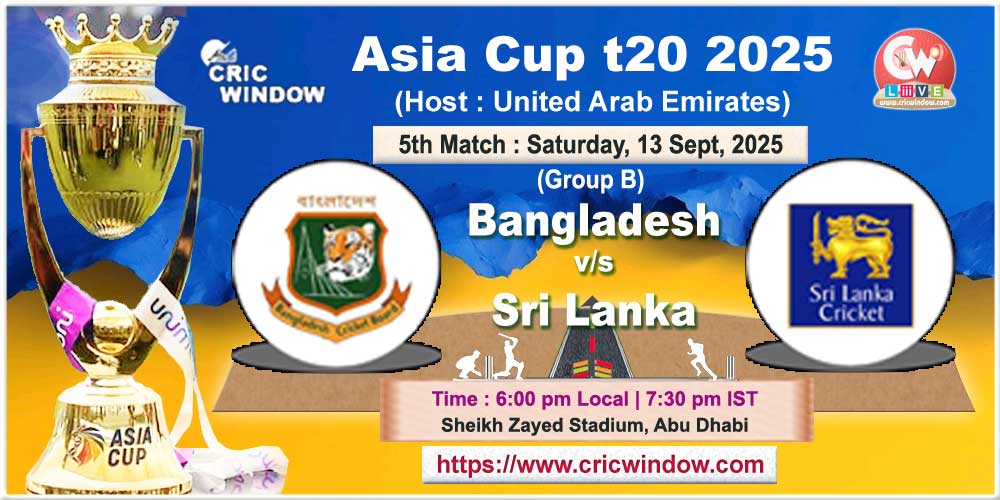 Asiacup 2025 Match5 Ban vs SL live action