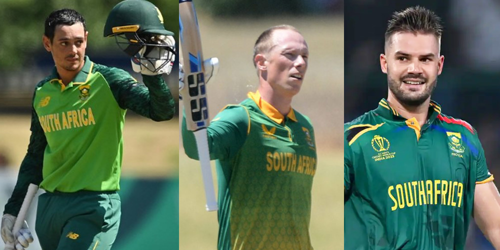 Q de Kock, van der Dussen and AD Markram