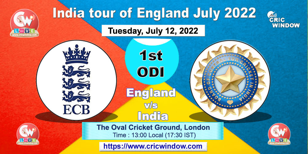 India vs England 1st ODI live report 2022