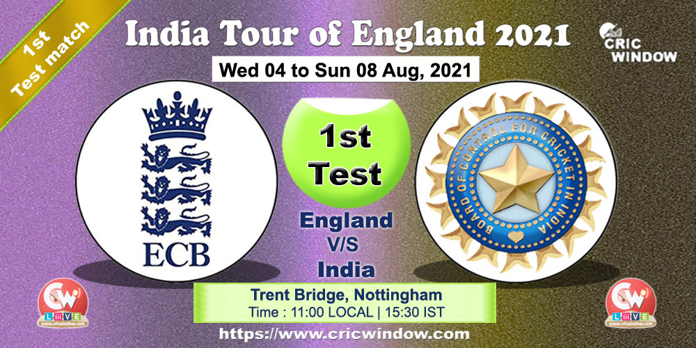 England vs India 1st Test live score 2021 - cricwindow.com