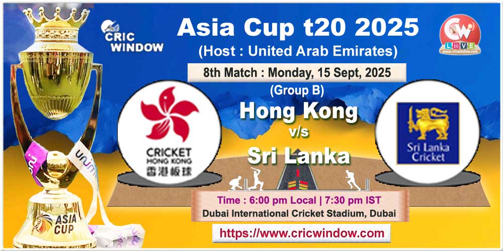 Asiacup 2025 Match 8 HNG vs SL live action