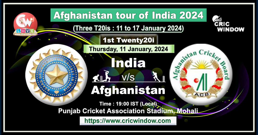 1st t20i - India vs Afghanistan live updates