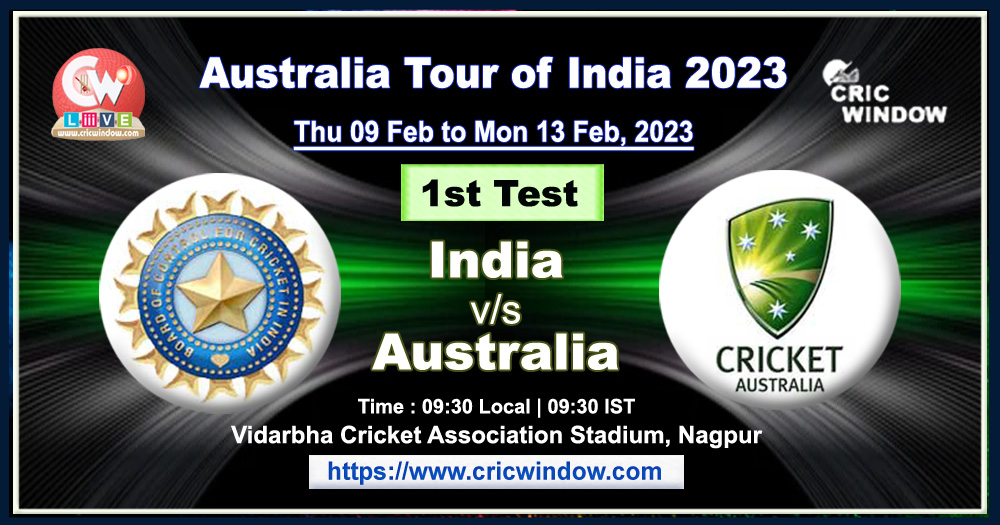 1st test : India vs Australia live action