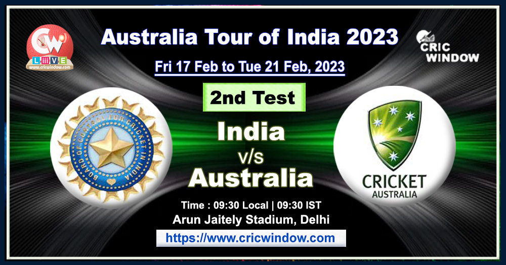 2nd test : India vs Australia live action