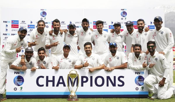 India winner of Test Series 2017
