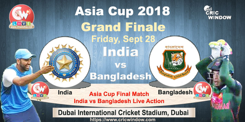 Ind vs Ban Asia Cup final live video streaming
