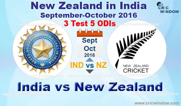 ind vs nz test and odi series 2016