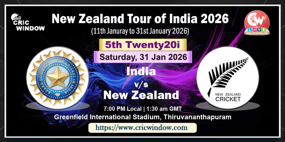 5th T20i Ind vs NZ live action