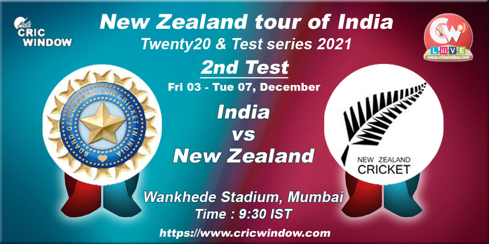 2nd test : India vs New Zealand live match video