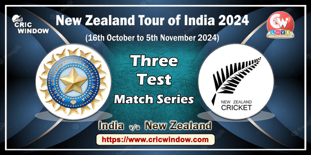 Ind vs NZ match results series 2024