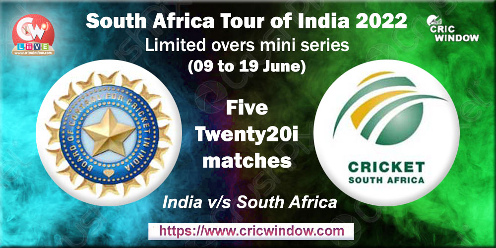 Africa t20i tour of India June 2022