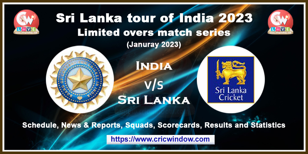 Sri Lanka tour of India in January 2023
