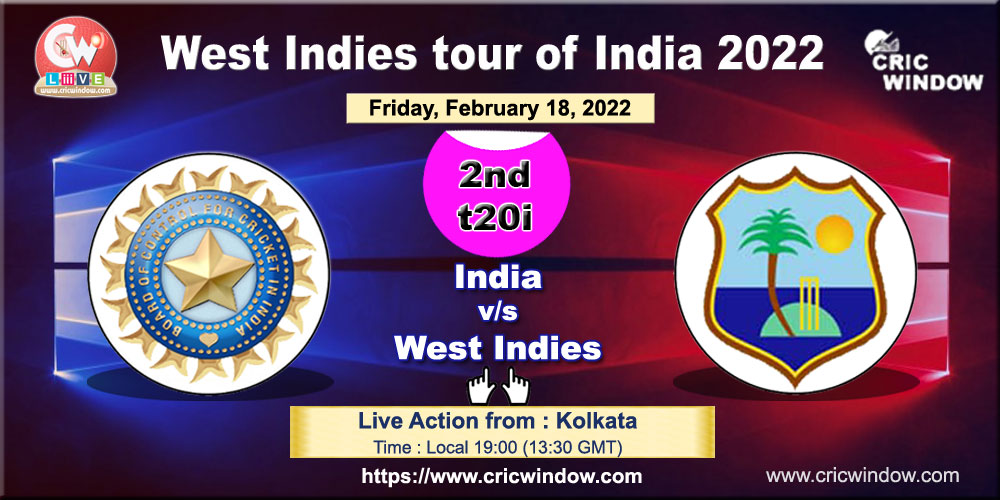 2nd t20 India vs West Indies live