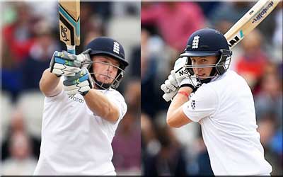 JE Root and JC Buttler (England)