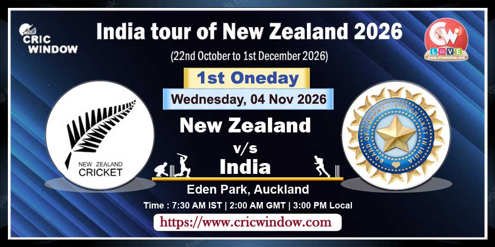 1st odi New Zealand vs India live 2026