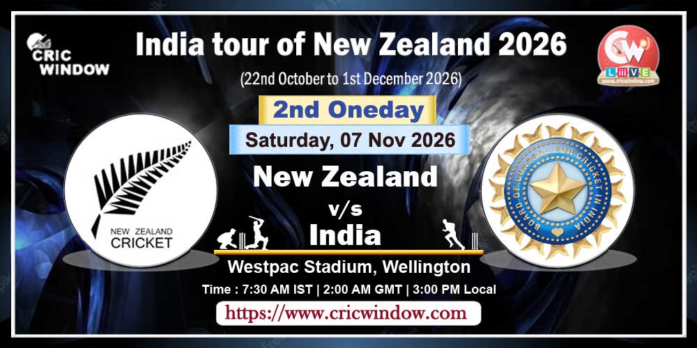2nd odi New Zealand vs India live 2026