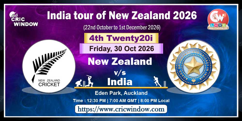 4th t20i New Zealand vs India live 2026