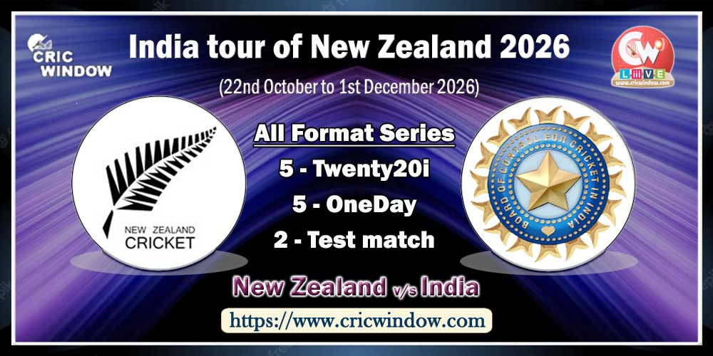 New Zealand vs India schedule series 2026