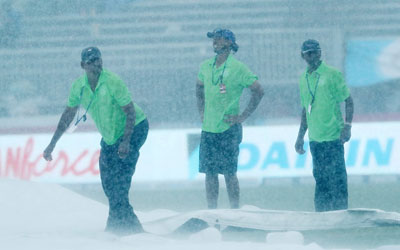 2nd t20i washed out with wet out field and heavy rain at Florida