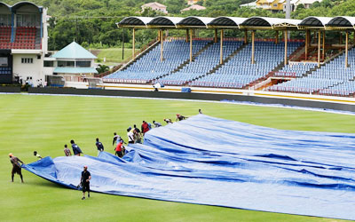 wet out field at hyderabad