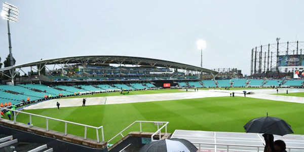 Rain abandoned the match