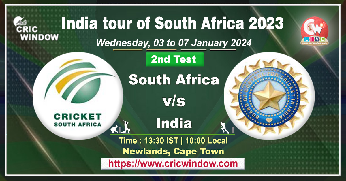 2nd test : South Africa vs India live action