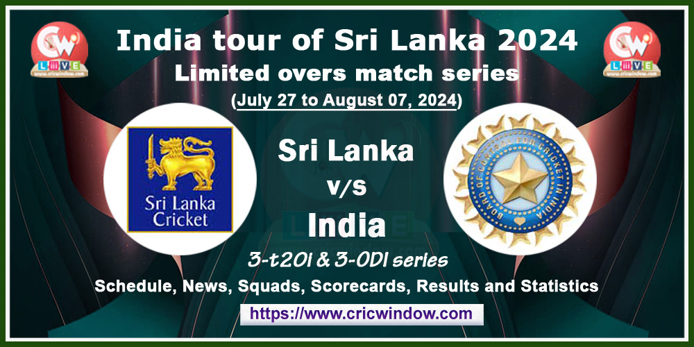 Sri Lanka vs India Schedule series 2024
