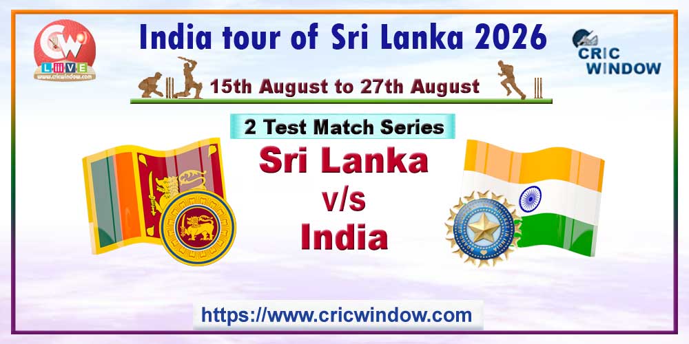 India test tour of Sri Lanka 2026
