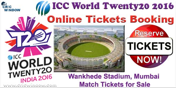 Wankhede Stadium - Mumbai Tickets 2016
