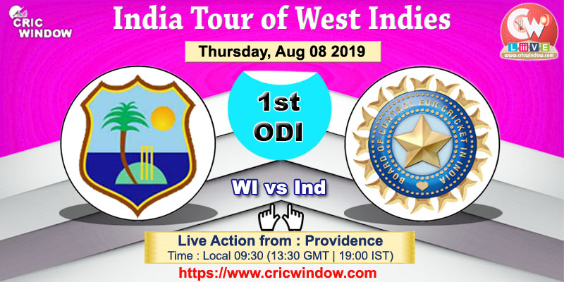 Ind vs WI 1st ODI live report