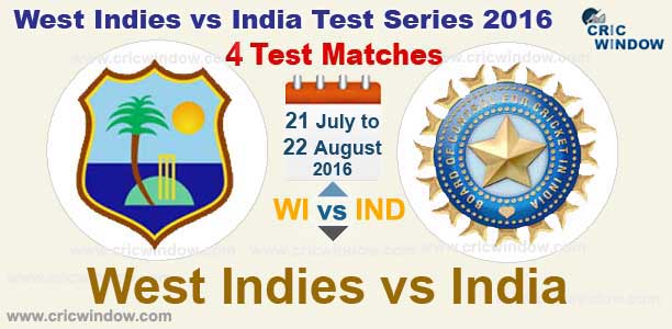 WI vs ind series 2016