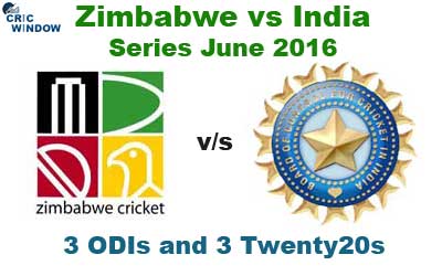 Zim vs India series 2016